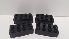 Lego Duplo Ritterburg Burg 4777 4864 4785 4 Steine groß schwarz Ersatzteil