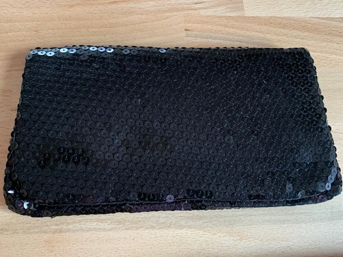 Tasche schwarz pailletten - tasche,