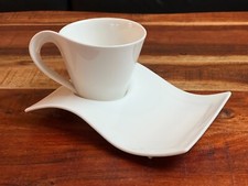 Villeroy & Boch New Wave Kaffeetasse mit Unterteller – Premium Porzellan