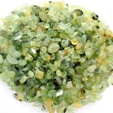 schöne kleine Prehnit Trommelsteine Ø ca. 8 - 12 mm / AA - Qualität