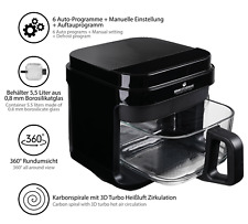 KHF-550 Heißluftfritteuse 5,5 Liter mit Touchdisplay und Frittierkorb Glas DEMO