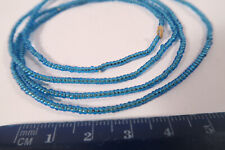 Alte kleine Glasperlen rares blau blue 2mm GG14 Old Seed Beads African Trade
