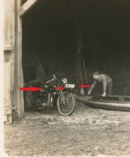 H30 Fotos Burg Elbe Motorrad Vorkrieg D-Rad Victoria Walter / Moeve motorcycle