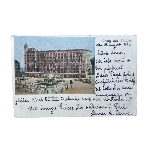 Ansichtskarte postkarte aachen - ansichtskarte,