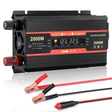 2000W Wechselrichter 12V 230V Spannungswandler Inverter Mit Zigarettenanzünder S