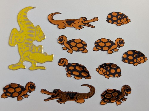 90er sticker krokodile - sticker,