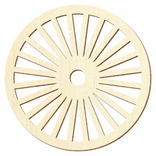 Holz Wagenrad V2 - Deko