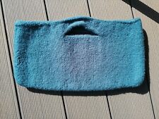 Türkis gestrickte-gefilzte nachhaltige bio Tasche Handtasche handmade