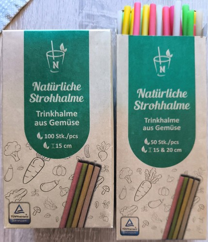 Trinkhalme aus gemüse - trinkhalme,