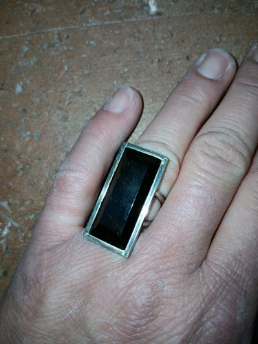 Damen ring großer - großer, schwarzer