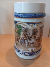 DDR Unterweissbach Bierkrug Thüringer Dorfmusikanten Anno 1842 dekorativ 400 ml