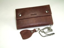 Truckerbörse Biker Börse Bikerwallet Geldbörse Rindleder braun Timberwolf Leder