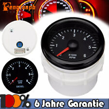 Universal LED Drehzahlmesser Tachoanzeige 0–6000 U/min für 52mm 12V Diesel Motor