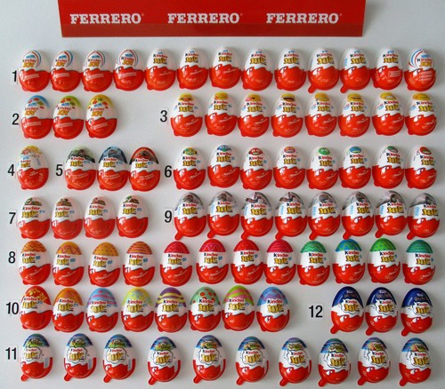 Kinder joy hälften - hälften, leer