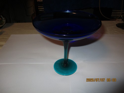 Schale kobalt blau glas auf - blau,