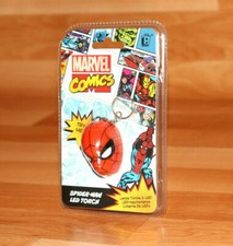 Marvel Comics Spider-man Official LED Light up rare Torch Keyring Keychain Lamp