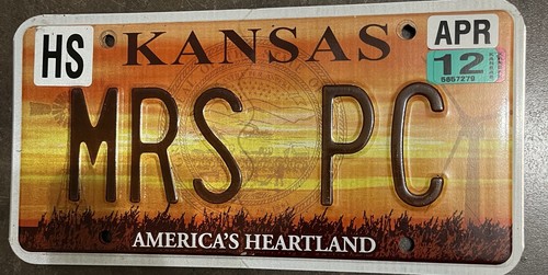 Kansas autokennzeichen license - kansas,