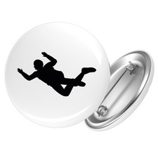 Button Skydiving Silhouette