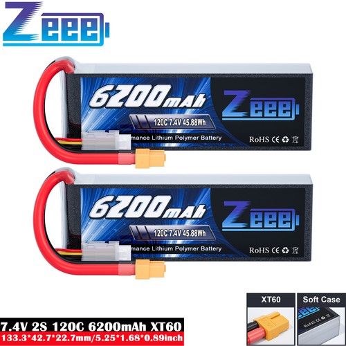 Zeee 6200mah lipo - 2x,