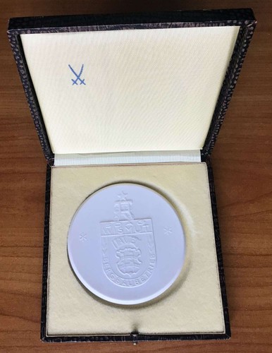 Ddr medaille porzellan - ddr, meissen
