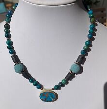 Halskette mit Azurit/Malachit