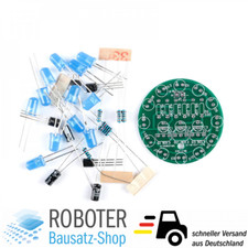 Bausatz LED-Lauflicht zum Löten (Blau) Übungsplatine DIY Elektronik