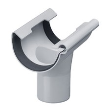 INEFA Ablaufstutzen, halbrund Kunststoff, einfache Steckmontage, Made in Germany