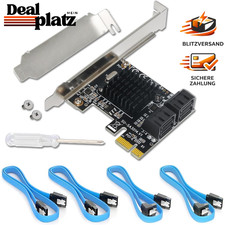 PCIe SATA-Karte 4 Ports 6