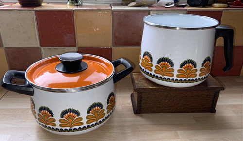 Vintage retro emaille - retro,