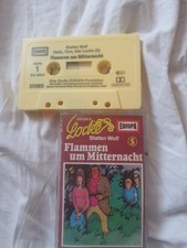 Tom und Locke Flammen um Mitternacht  5 Europa Hörspiel Kassette Rar Geschraubt 