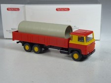 (YG-32) Wiking 043301 Scania 111 LBT Hochbordpritschen LKW mit Röhren in OVP