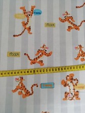 Baumwollstoff Tigger Winnie Pooh Disney 100% Baumwolle grau orange streifen