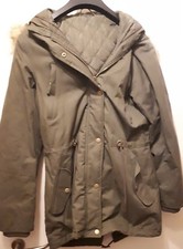 Damenjacke Oliv Kunstfell Kapuze DAMEN JACKE TCM Tchibo 40 Frauen Edel NEUWERTIG