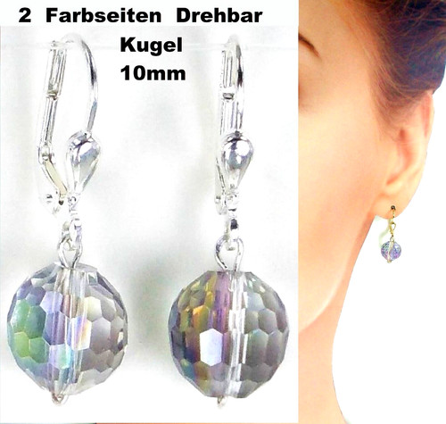 Rheinkiesel ohrringe 10mm - ohrringe,,