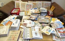 DACHBODENFUND TEIL 1  RIESIGES KONVOLUT BRIEFMARKEN STECKKARTEN FDC BRIEFE etc.