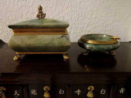 Mid century buddha raucherset - century,