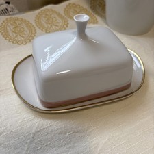 Arzberg Kaffeeservice - Serie Roséband Gold 9896 - Form 2025 -  Butterdose