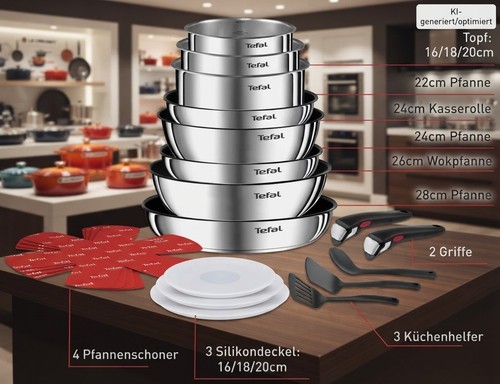Tefal topf pfannenset ingenio - tefal, topf-/pfannenset