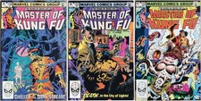 MASTER OF KUNG-FU # 120, 121, 122 US Marvel Comics 1982 VERY HI-GRADE