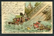 Litho Arthur Thiele Gruss von der Rutschbahn München - 02947