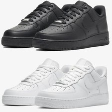 Nike Air Force 1 Low '07 Damen Sneaker Weiß Schwarz Low Top Sneaker
