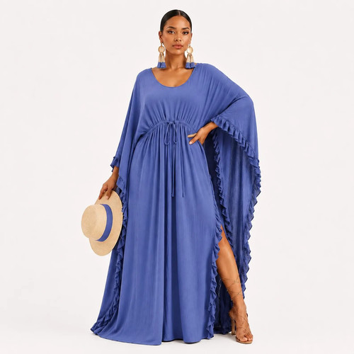 Maxi caftan oversized dress - maxi,