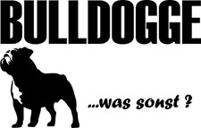 AUFKLEBER ENGLISCHE BULLDOGGE