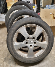 4 originale, gebrauchte Mercedes A-Klasse 16 Zoll Alufelgen mit Sommerreifen