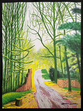 David Hockney Lithografie COA