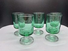 Luminarc France 5 Likörgläser Sherrygläser Süßwein grünes Glad Arcopal Vintage