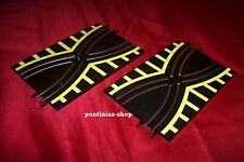 Fastlane 2 Spurwechsel schwarz / gelb  für Autorennbahn 1:43*NEU 