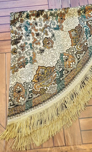Vintage jacquard tischdecke - jacquard, m