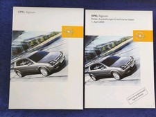 OPEL Signum Basis Elegance Sport Cosmo Prospekt 11.2004 + Preisliste