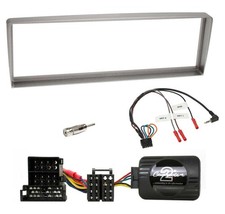 Einbauset Lenkradadapter DIN Autoradio für Alfa Romeo 156 ab 2003 silber